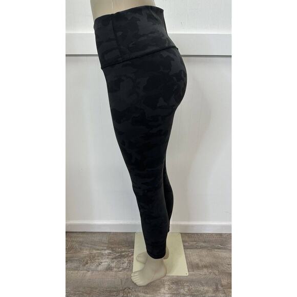 Lululemon Wunder Under High Rise Tight 25" Sz 10 Black/Gray Camo Crop Legging - Picture 2 of 12